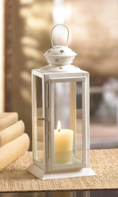 White Starlight Candle Lantern