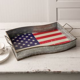 American Flag Serving Tray