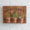 Homegrown Tomatoes Wall Sign With Clay Pots