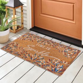 Time To Sparkle Americana Doormat