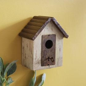 Antique-Inspired Lock And Key Birdhouse