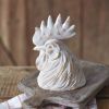 Rooster Head Sculpture