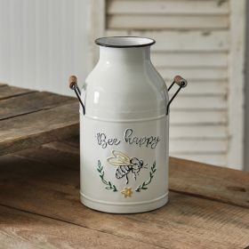 Bee Happy Jug With Wood Handles