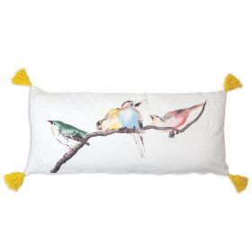 Birds On A Branch Lumbar Pillow