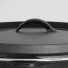 6-Quart Durable Cast Iron Dutch Oven with Lid and Metal Handle