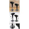 Set of 2 Ice Cream Scoop Style Barstools in Black