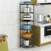 65-inch Freestanding Heavy Duty Corner Pot Rack 6-Tier Kitchen Shelf