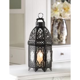 Black Lattice Lantern