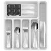 49-Piece Silverware Set with Flatware Drawer Organizer, Durable Stainless Steel Cutlery Set for 8, Mirror Polished Kitchen Utensils Tableware Service