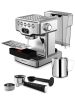 Geek Chef Espresso Machine,20 bar espresso machine with milk frother for latte,cappuccino,Machiato,for home espresso maker,1.8L Water Tank,Stainless S