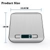 Kitchen Scale Stainless Steel Weighing For Food Diet Postal Balance Measuring LCD Precision Electronic Scales