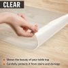 –°lear Plastic Placemats Set of 6 Table Protector for Dining Room Table Kitchen Counter Office Desk Painting Table Shelves   Multi Use Flexible Durabl