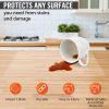 –°lear Plastic Placemats Set of 6 Table Protector for Dining Room Table Kitchen Counter Office Desk Painting Table Shelves   Multi Use Flexible Durabl