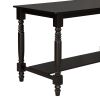 TREXM 6-Piece Counter Height Dining Table Set Table with Shelf 4 Chairs and Bench for Dining Room (Espresso)