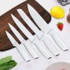 Kitchen Knife Set, 7-Pieces Stainless Steel Knives Set with Block, Chef Cooking Knife Set