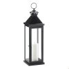 Large Glossy Black Lantern