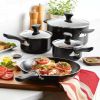 12pc Nonstick Aluminum Cookware Set with Prestige Tools